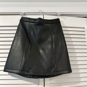 Francesca’s Faux Leather Mini Skirt NWT